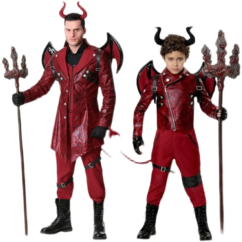 

Halloween Costume Stage Performance Cosplay Movie Character Costume Hell Demon Devil Costume Devil Cosplay for Adult Kids