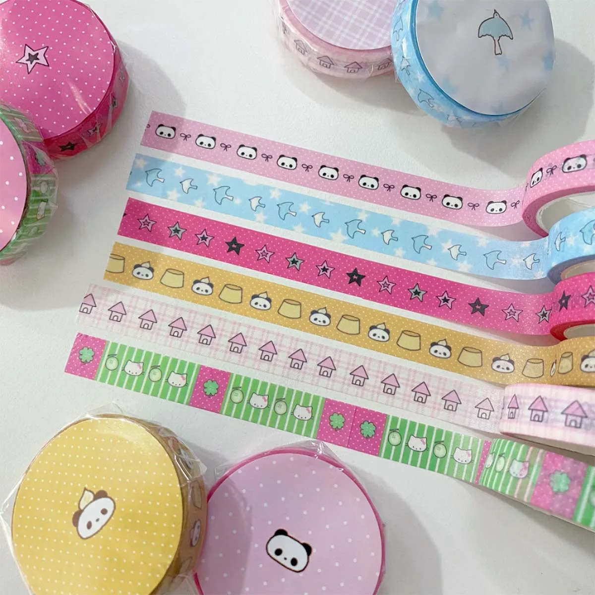 Kawaii Washi Tape Diy Arts Crafts Album Journal Planner Scrapbooking Stationery Cute Masking Tape 1x500cm