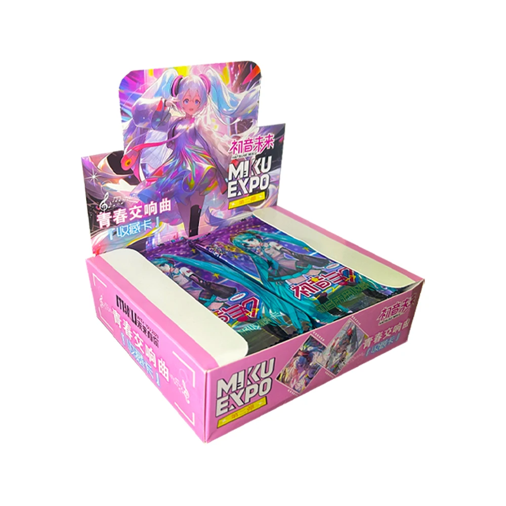 New Hatsune Miku Cards Booster Box Wanted Rare Booster Box Anime Playing Game Cards Children\'s Toy Gifts Rare SP SSP Flash card