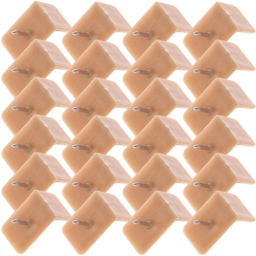 

40 шт., направляющие для ящиков, пластиковые железные гвозди, ремонтный комплект для деревянных ящиков, шкаф, мебельные ползунки, защита для ножек стула