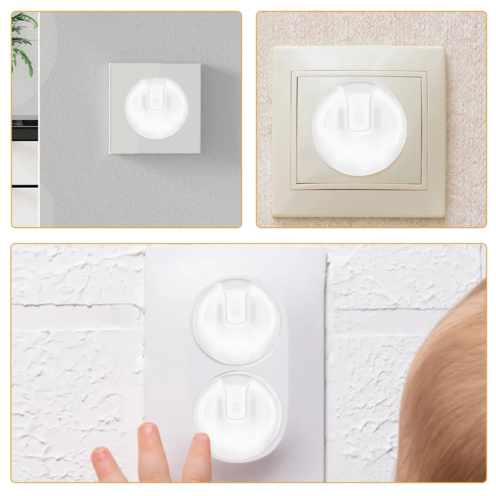 ฝาครอบปลั๊กไฟนิรภัย 10 ชิ้น ป้องกันเด็ก โปร่งใส สำหรับปลั๊กไฟฟ้า ทนทาน ใช้ในบ้านสำหรับเด็ก