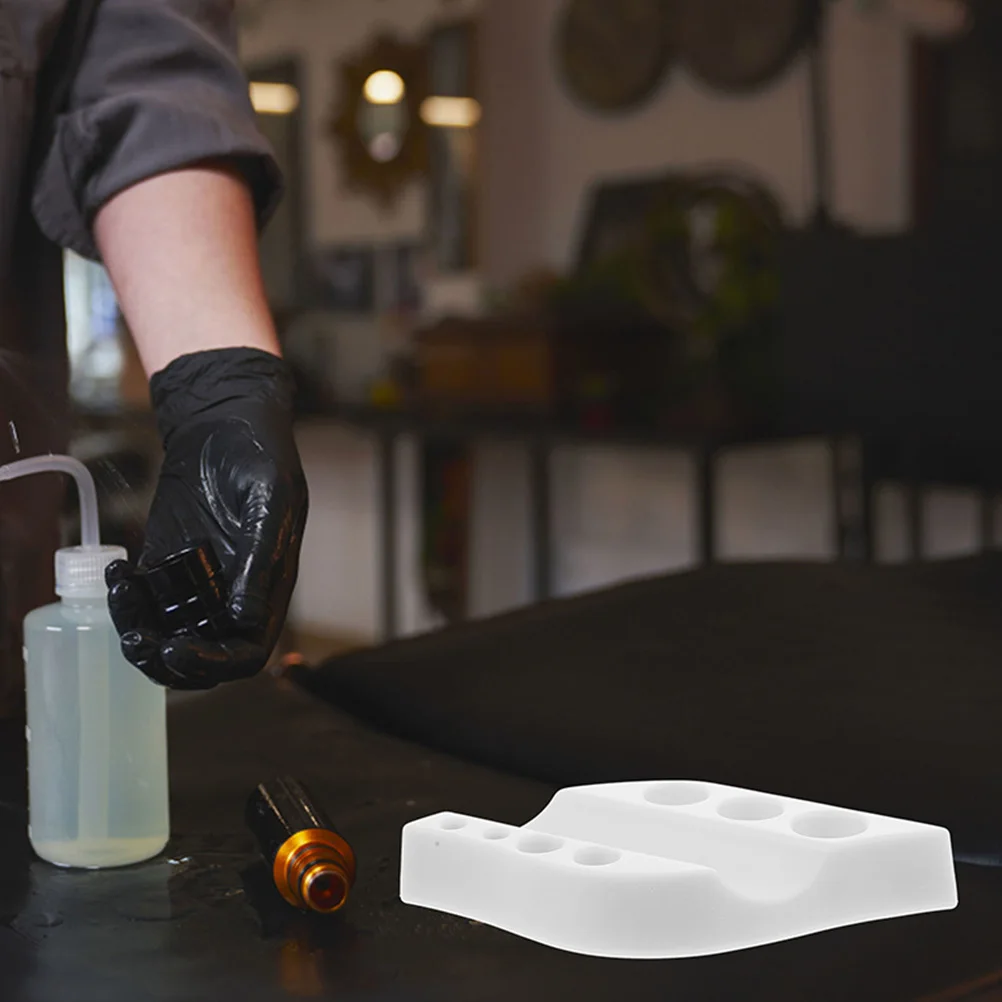 

2Pcs Silicone Tattoo Ink Cup Holders Pigment Organizer Eyebrow Ink Stand Pen Rest Tool Rack for Tattoo Accessories