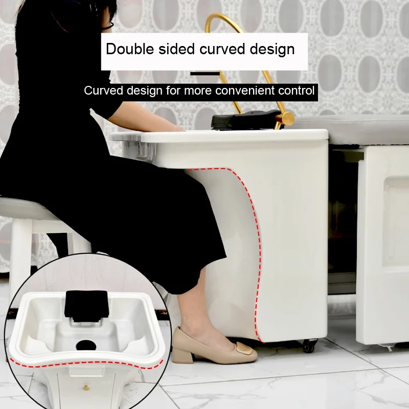 2025 ใหม่ล่าสุดมือถือ Minimalistic แชมพู Chais Hairdressing น้ําไหลเวียนโลหิตแชมพูเก้าอี้ความงามหัวสปา Chuveiro เฟอร์นิเจอร์