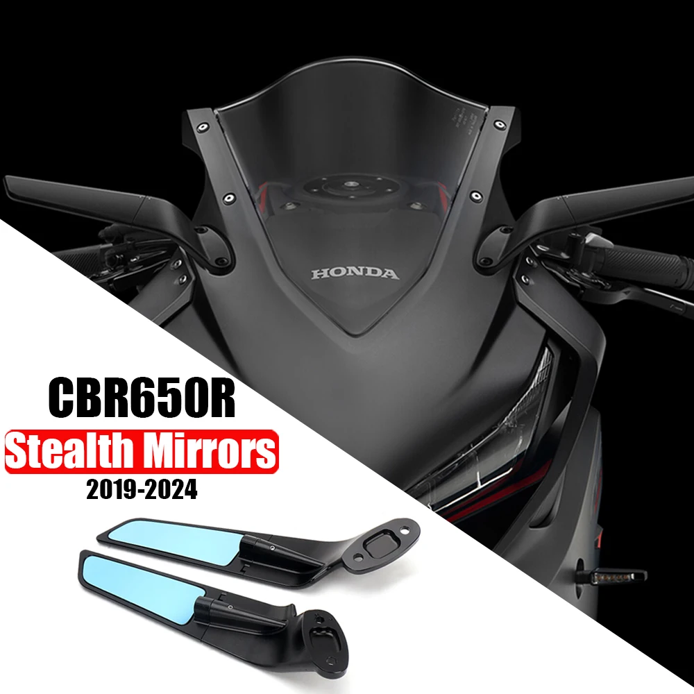 

2019-2024 CBR 650 R Rearview Mirror invisible Winglets Mirrors Adjustable Mirror For Honda CBR 650R CBR650R Fixed Side Mirrors