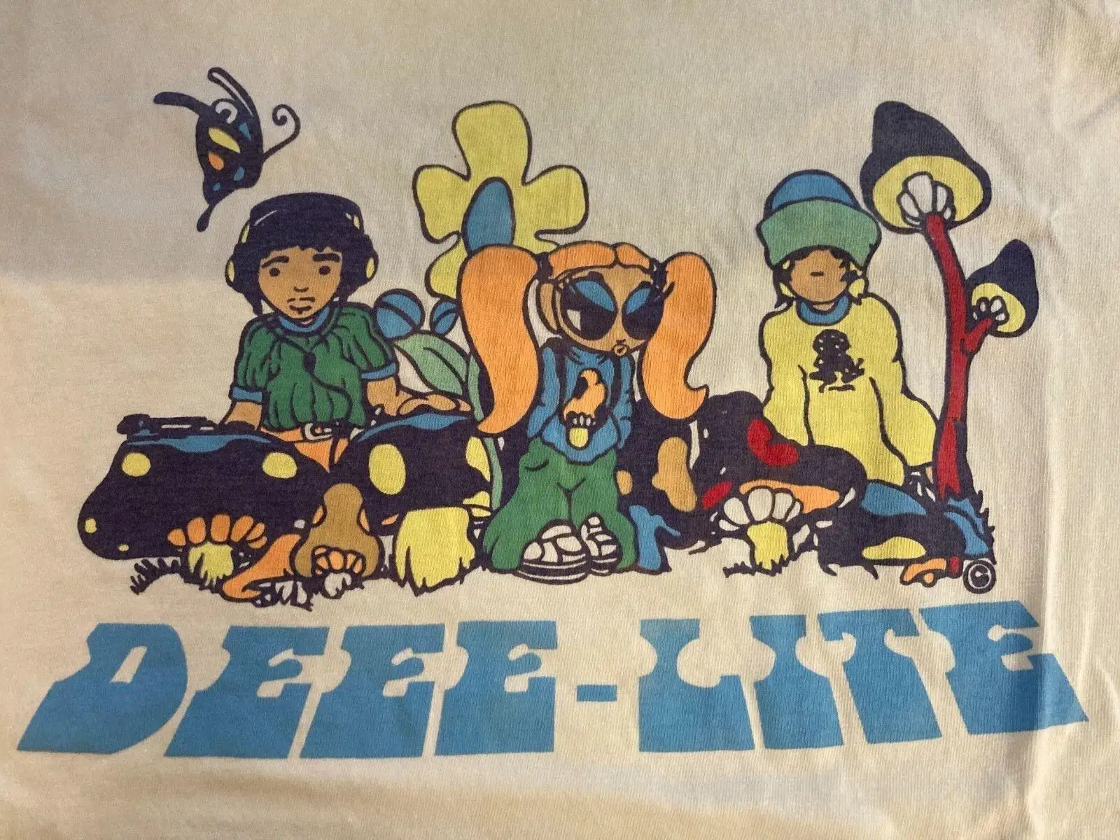 

DEEE-LITE DEWOPS IN THE GARDEN Shirt Short Sve White Unisex S-5XL LI924