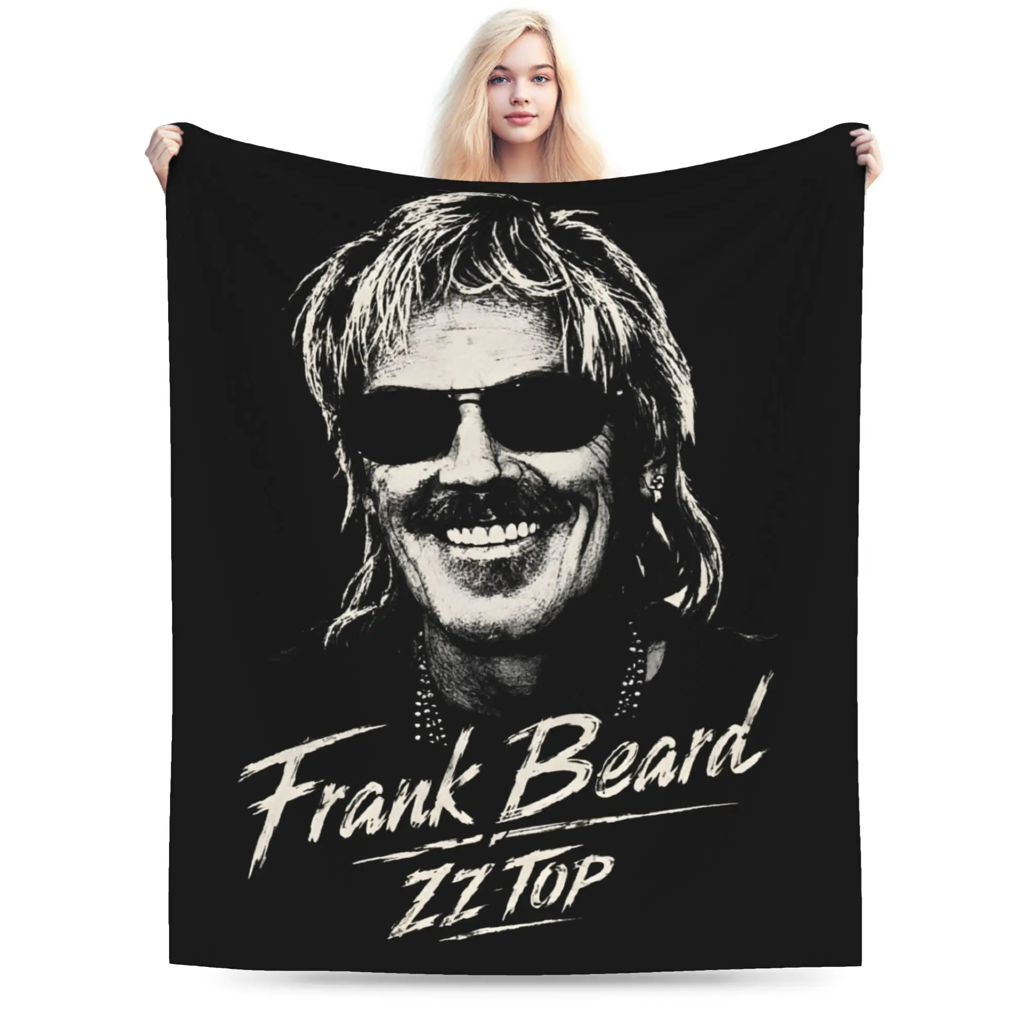 RIP Frank Beard Blanket Super Soft Cozy  Throw Blankets for Couch 50x60 Inch Multiple Sizes Rug Piece