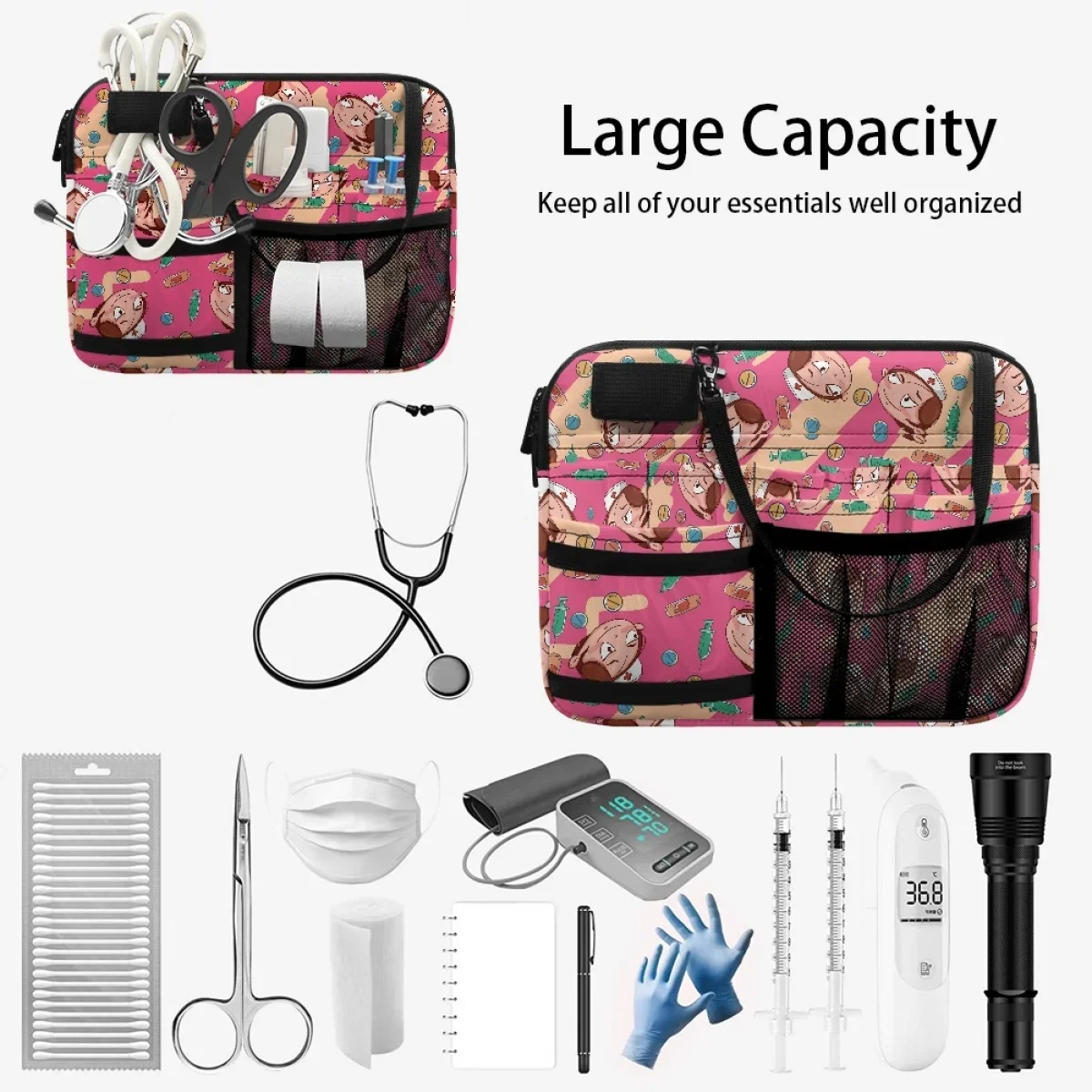 Nurse Fanny Pack Dropshipping Organizer Pouch Tape Holder Portable Nursing Medical Fanny Pack Multi Compartment Utility Hip Bag