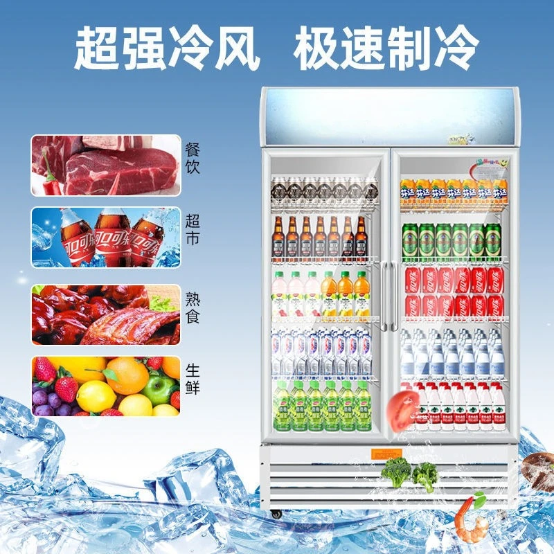 Kühlvitrine Vertikaler kommerzieller eintüriger Gefrierschrank