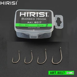 100pcs Carp Fishing Coating High Carbon Stainless Steel Barbed Hooks 8017 Fishing Hooks Accessories