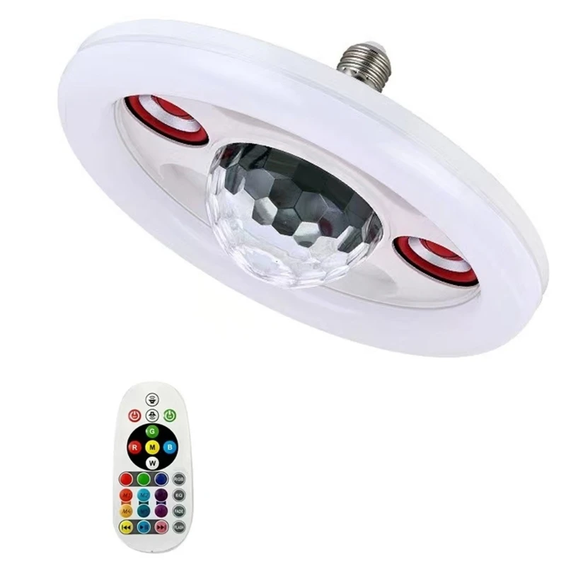 Intelligent Ceiling Light with Speaker 36W LED Music Lamp 6500K 36pcs LED Beads for Kids Room Hallway Bedroom