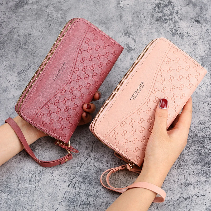 New Arrival Pu Leather Wallets Purses Fashion  Women\'s Wallet Money Coin Card Holder Ladies Long Female Purse Zipper Bank Case