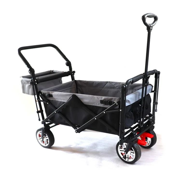 

Collapsible Outdoor Utility Car Camping Folding Shopping Push Trolley Garden Cart Wagon Stroller Accessories With Wheels