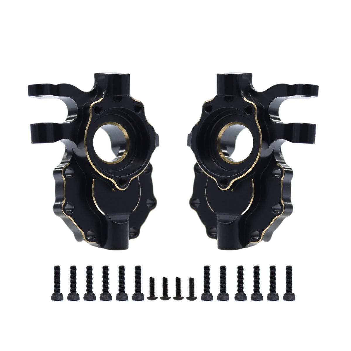 Brass Black Counterweight Portal Axle C-Hub For 1/10 TRX4 TRX6 RC Crawler Car Upgrade Parts