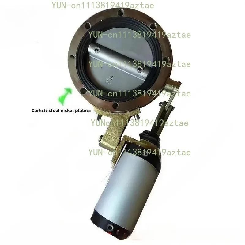 DN150 Steam Pneumatic Vacuum Butterfly Valve High Temperature Stainless Steel Automatic Valve