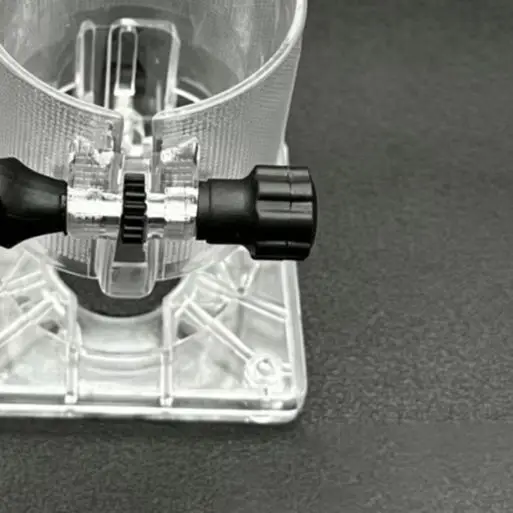 Transparent Adjustable Plastic Metal Router Base For Woodworking Electric Trimmer Machine For Edge Trimming Tool Accessories