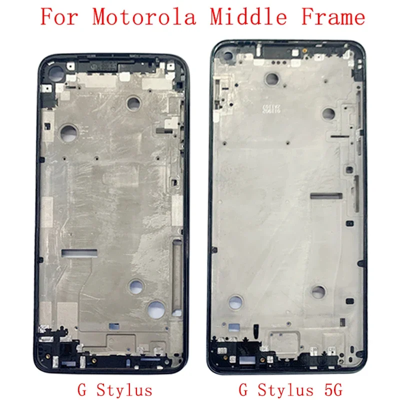 Middle Frame LCD Bezel Plate Chassis Housing For Motorola Moto G Stylus 5G Phone Metal Middle Frame Repair Parts