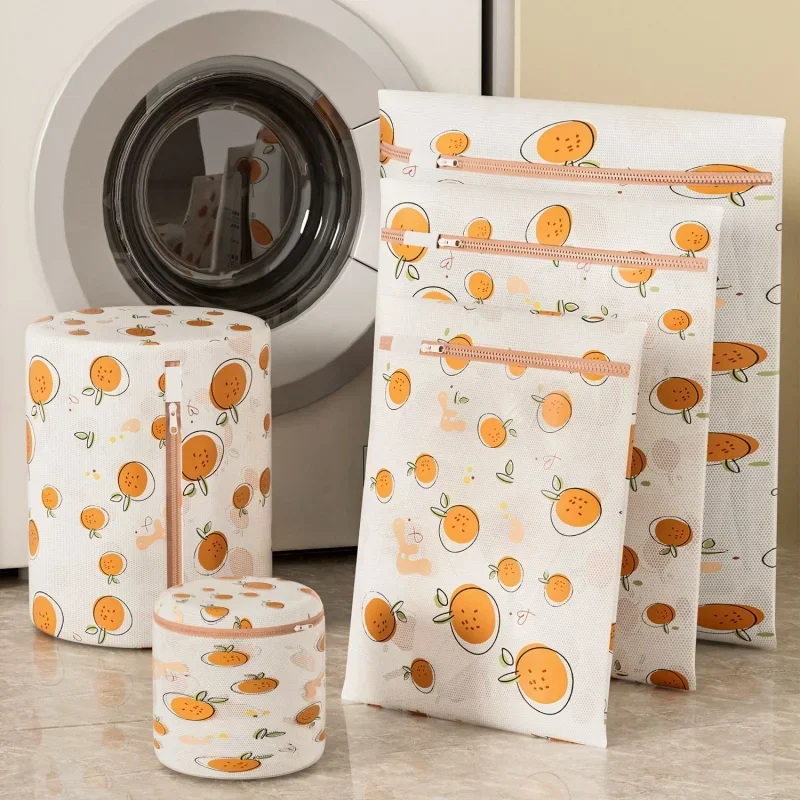 

Small fresh Laundry Bag With Zipper Reusable and Durable Anti-deformation For Clothing Bra Washing Machine Laundry Protection