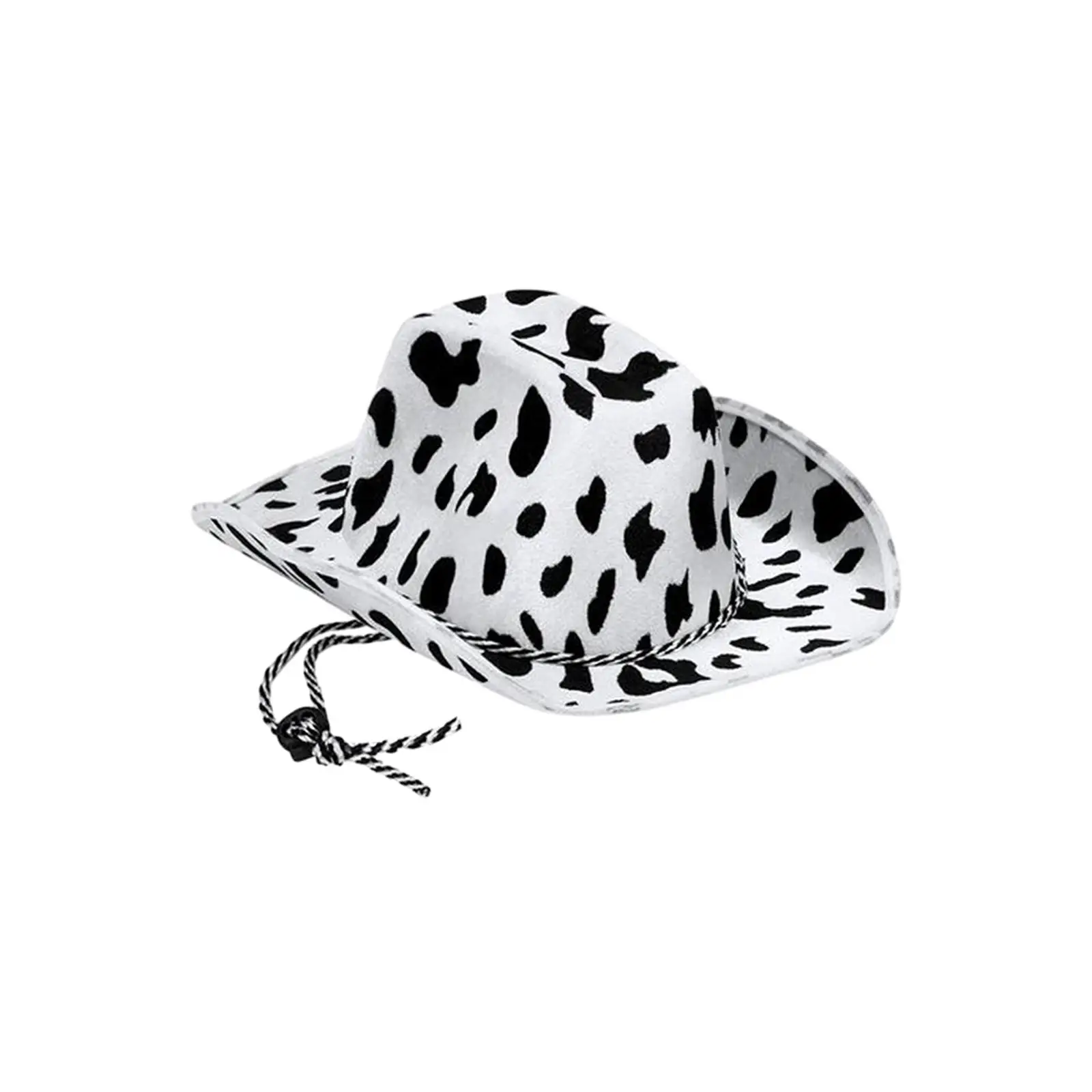 Sturdy Lightweight Cow Printed Cowboy Hat Cowgirl Hat Costume Accessories for Cowboy Halloween Themed Parties The Stage