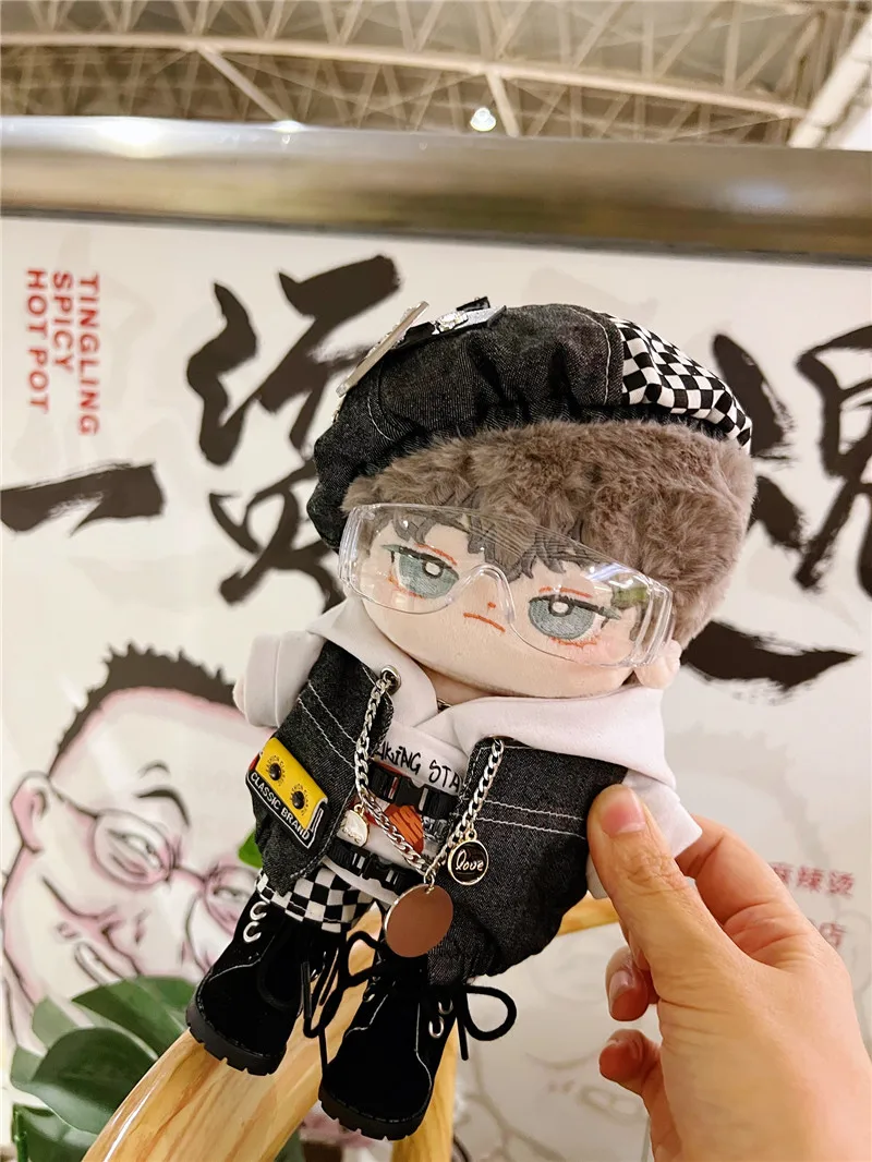 Doll Clothes for 20cm Idol Dolls Accessories Leopard print clothes Plush Doll's Clothing for Korea Kpop EXO Dolls