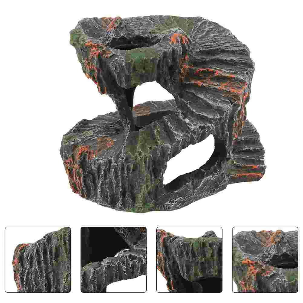 

Turtle Terrace Basking Resin Ornament Decorative Sea ​​turtle Aquarium Supplies Fish Tank Reptile Platform