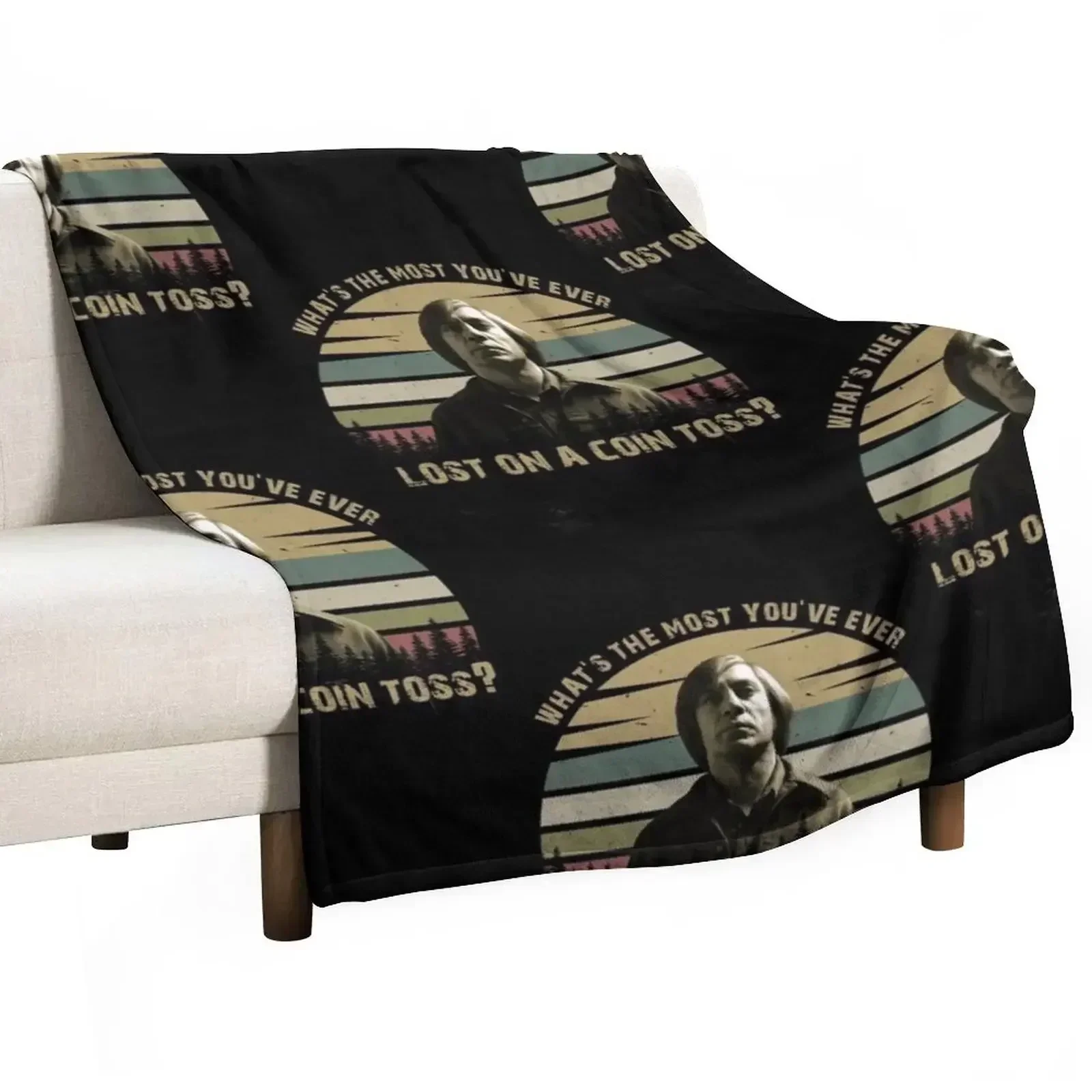 

Anton Chigurh Call It Friendo vitage Throw Blanket Faux Fur Soft Warm Blanket for Bed