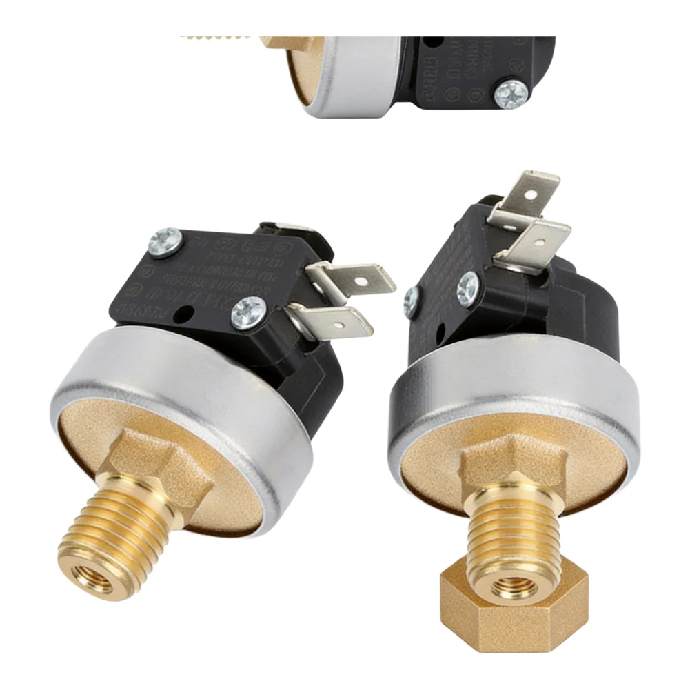 Adjustable Vacuum Pressure Switch -80 to -20 kPa Range for Pneumatic Control Applications with G1/4 and G1/8 Threads