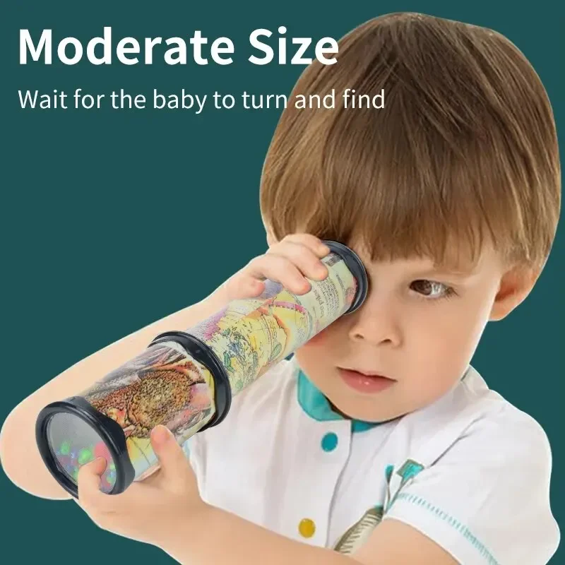 Skalierbares, drehbares Kaleidoskop, magische Kaleidoskop-Brille, verstellbares, farbenfrohes Weltspielzeug für Kinder, klassisches pädagogisches lustiges Spielzeug