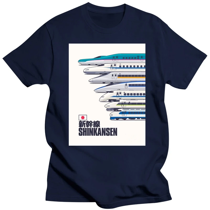 Shinkansen Bullet Train Evolution - White T shirt train railway japan shinkansen