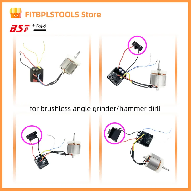 5030 Assembly Accs Motor Control Board A Set for Brushless Angle Grinder Drive Board Motors Assembly Accessories Low Noise