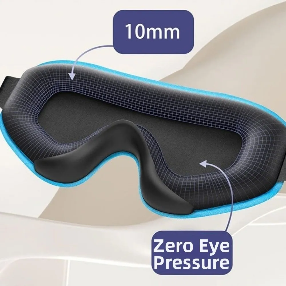Soft Padded Blocking Light Eye Mask Block Out Light Eye Cover Sleeping Aid Eye Patches Comfortable Breathable 3D Sleeping Mask