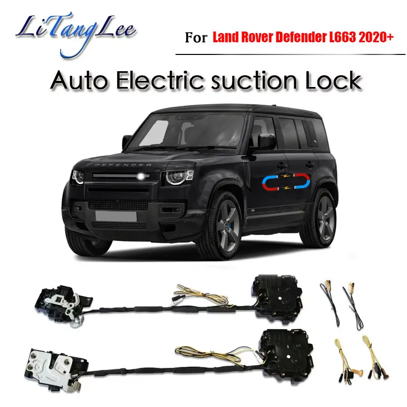 

Для Land Rover Defender L663 ​ Автомобильная дверная защелка с мягким закрыванием, привод замка, автоматический электрический поглощающий всасывающий бесшумный доводчик