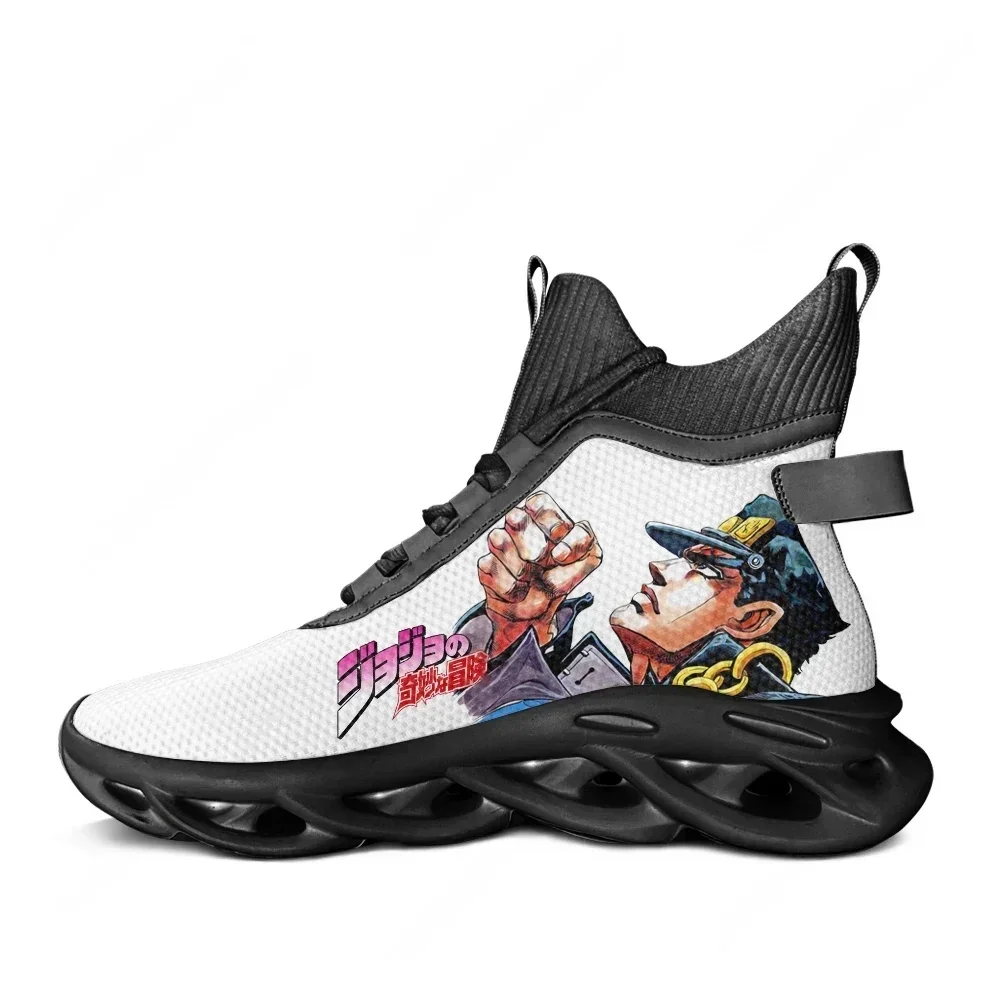 Jojos Bizarre Adventure Jonathan Joestar High Top Sneakers Cartoon Men Women Teenager Sports Shoes Lace Up Mesh Footwear Custom