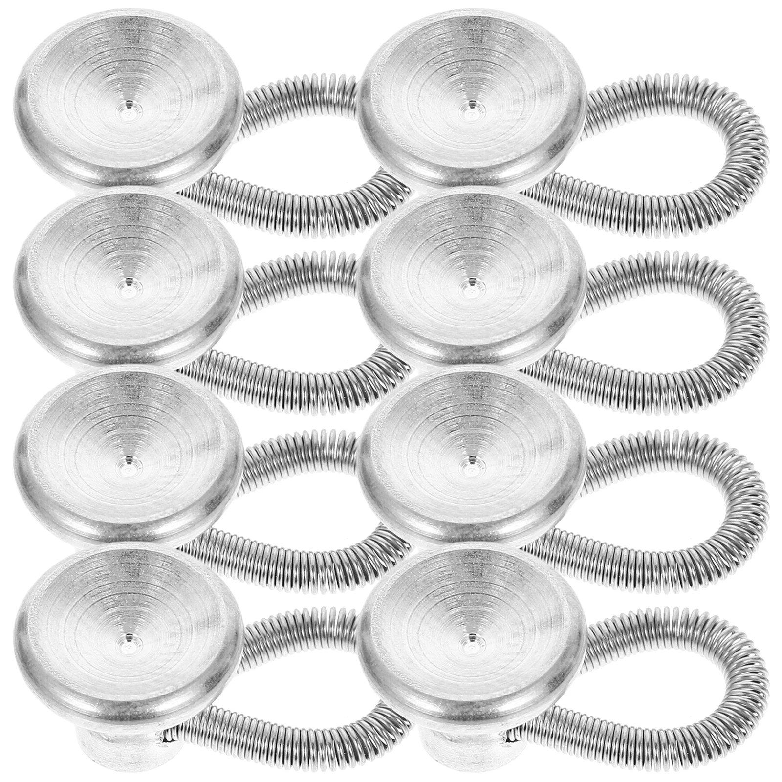 

16 Pcs Extended Buckle Elastic Extenders for Shirt Waistband Dress Button Pants Jeans Jacket Metal Buttons Sewing Crafts