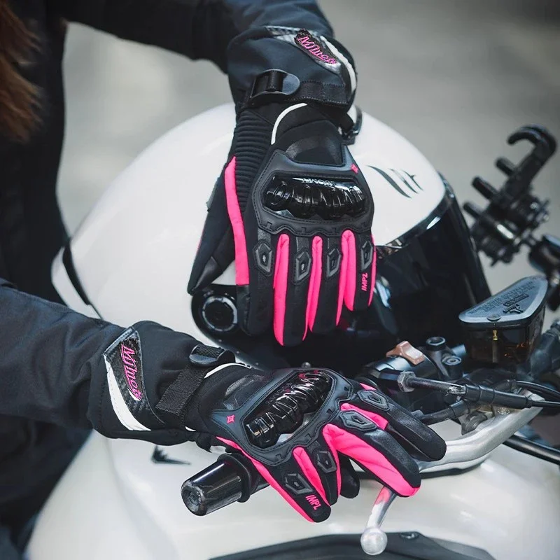 

MJMOTO Rainproof Motorcycle Racing Gloves Winter Warm Offroad Protective Anti-fall ATV UTV Snowmobile Motorbike Riding Luvas