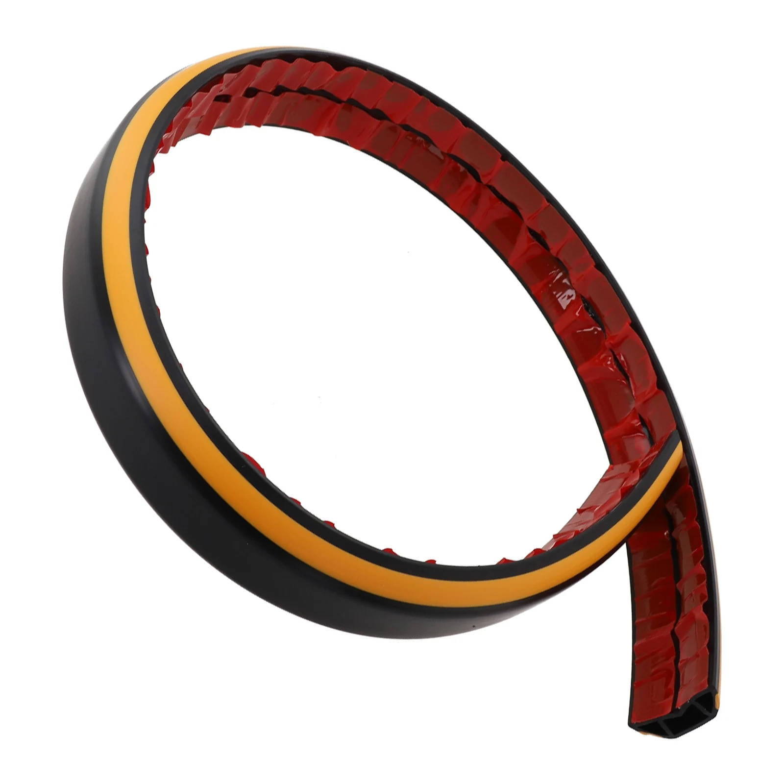 Soft PVC Condoms Yellow And Black 1m Floor Cable Protection Cover Condoms Office Yellow-black D40 D50 (50mm) Gym Home