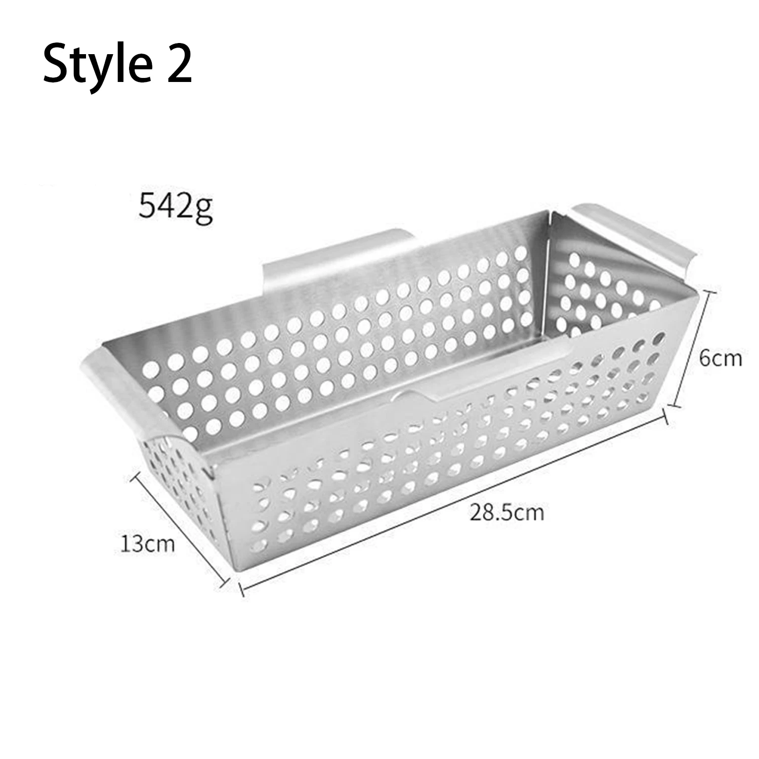 Vegetable Grill Basket Stainless Steel BBQ Leaky Frying Food Holding Pan Outdoor Barbecue Tools and Gadgets