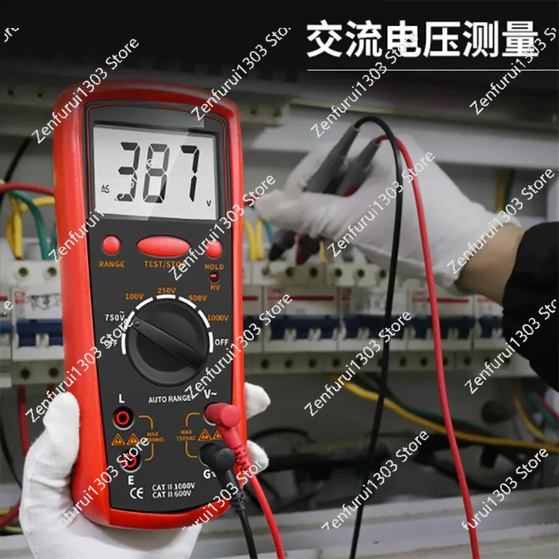 VC60B+ High Precision Insulation Resistance Tester VC60B+ Digital Megohmmeter Insulation Tester Electronic Shaker