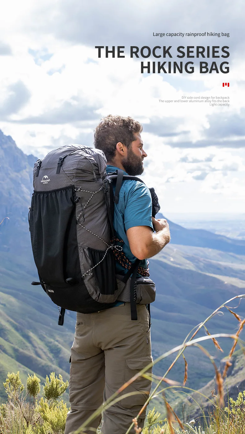 Naturehike Wanderrucksack 60+5L Große Kapazität Rock Series 2.0 Outdoor-Sporttasche Camping Klettern Reise Wasserdichter Rucksack – Detail 1