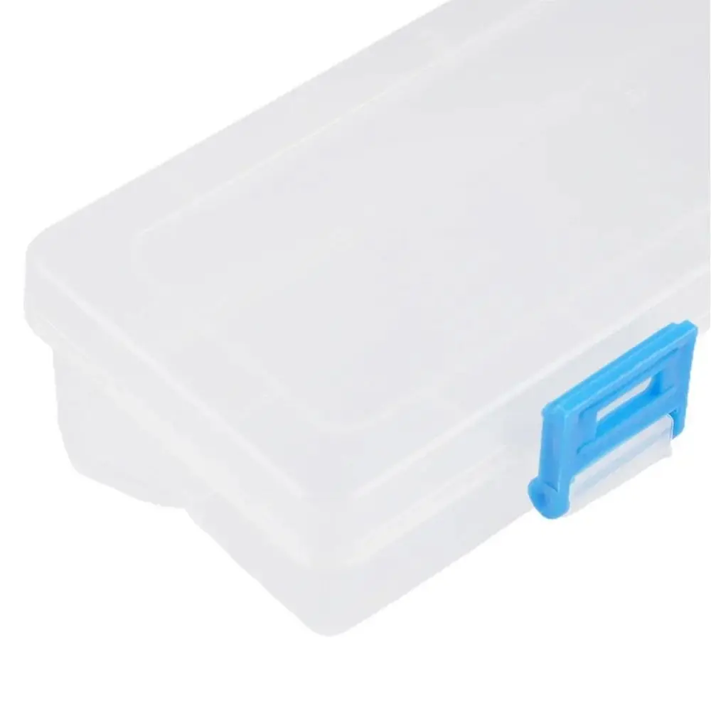 1Pcs Transparent Clear Pencil Storage Box Watercolor Pen Plastic Drawing Tools Bin 33x6x3.5cm Brush Painting Container Case