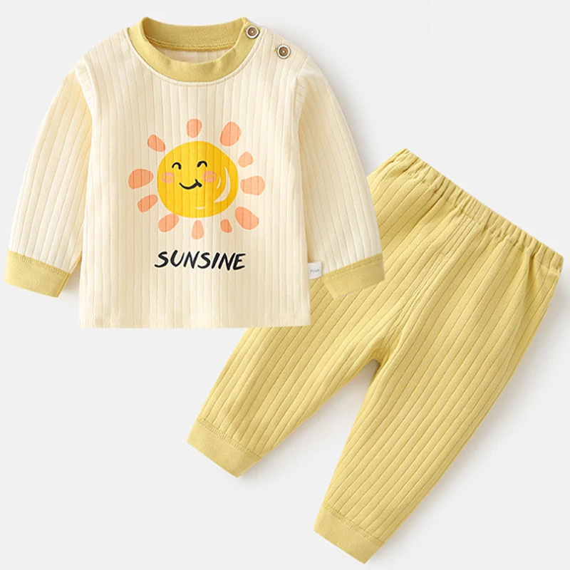 

2Piece Spring Autumn Newborn Clothing Set Baby Girl Clothes Cartoon Cute Cotton Long Sleeve Tops+Pants Toddler Boy Outfits BC213