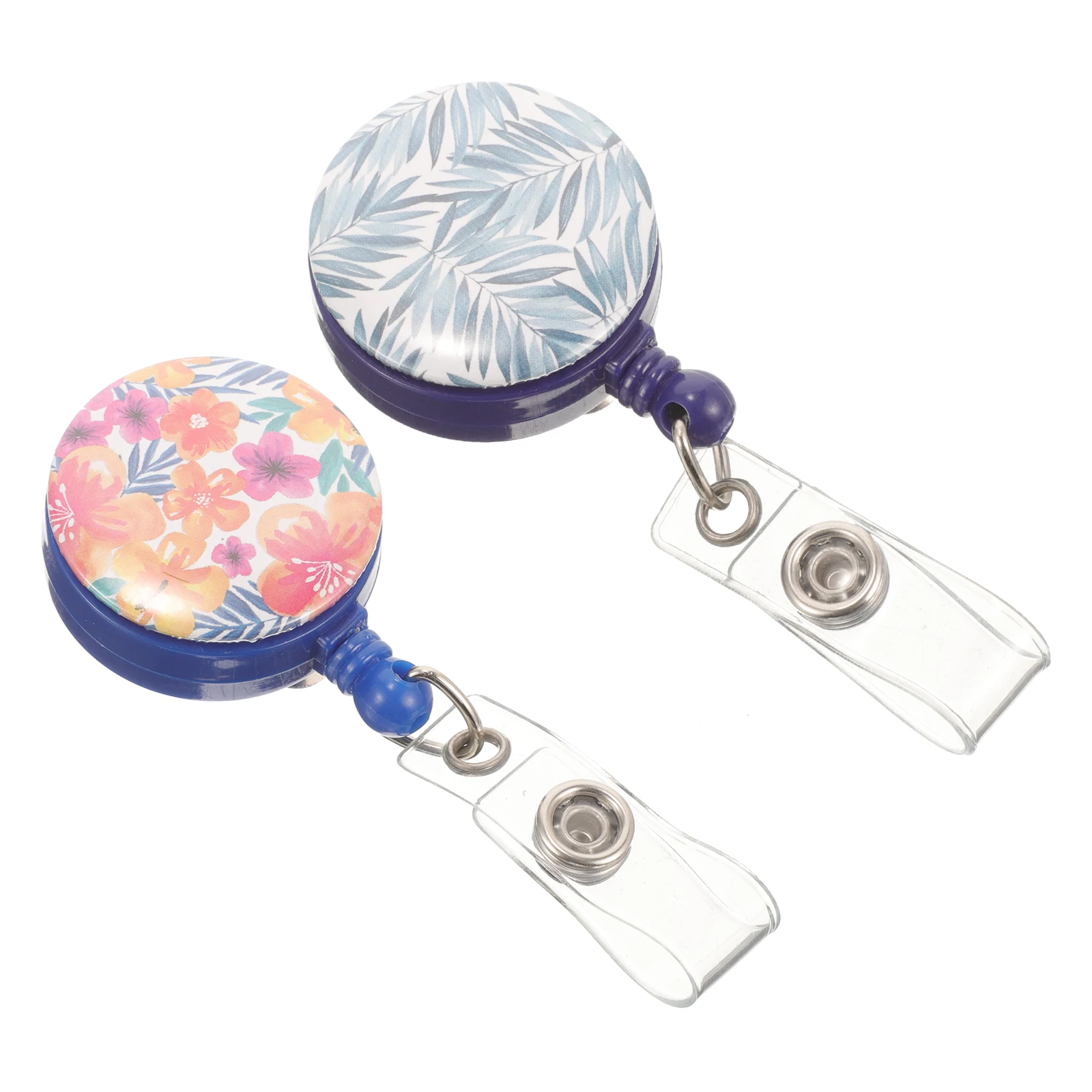 

2pcs Retractable Holders Cute Nurse Id Keychain Chest Card Clips For Hospital Office Factory Workers Nurses Teachers Students