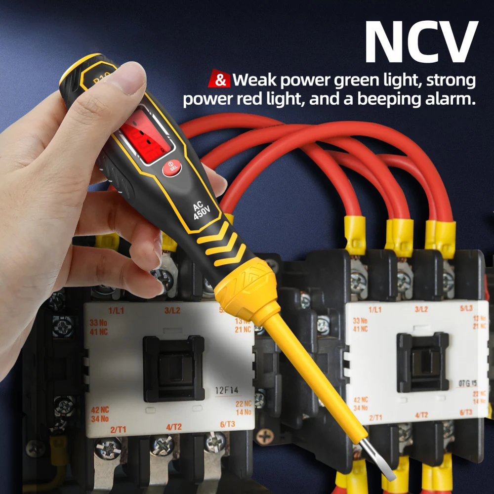B16 Intelligenter, berührungsloser digitaler Messstift, 30V-1000V Spannungsdetektor, NCV-Spannungsmessgerät, Prüfgerät, Messwerkzeug – Detail 5