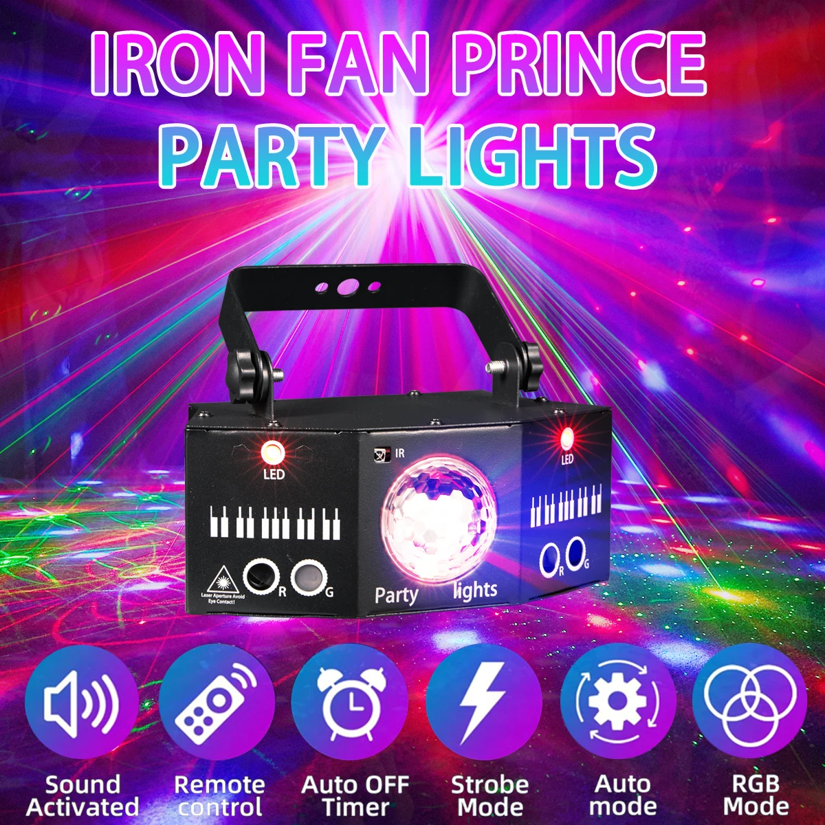 

YSH Hot Selling LED Laser Effect Stage Light RGB Disco Ball Party Lighting Lazer Lamps for Outdoor Night Club DMX Control PC 5.0