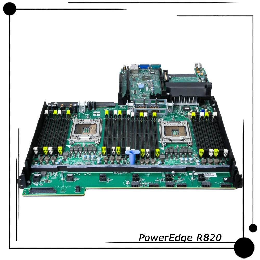 YWR73 4K5X5 66N7P For Dell For PowerEdge R820 Server Motherboard 2U Perfect Test