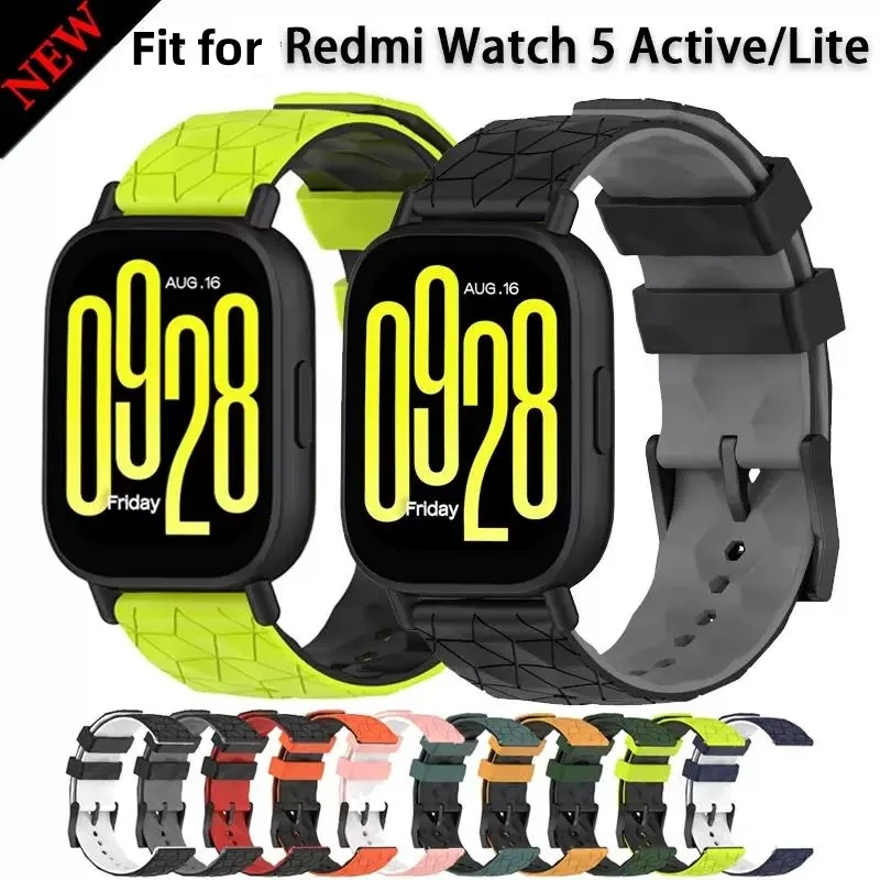 

22mm Two-tone silicone Strap for Redmi Watch 5 Active 5 Lite Watch Band for Xiaomi 3 Active/Lite Mi 2 Pro S3 S2 Active Bracelet