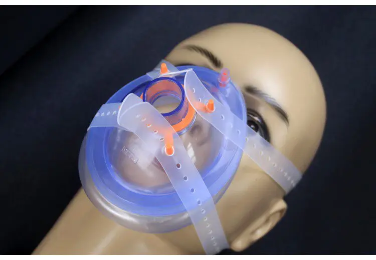 Silicone four headband medical anesthesia mask fixing belt adult children's hospital emergency respirator accessories