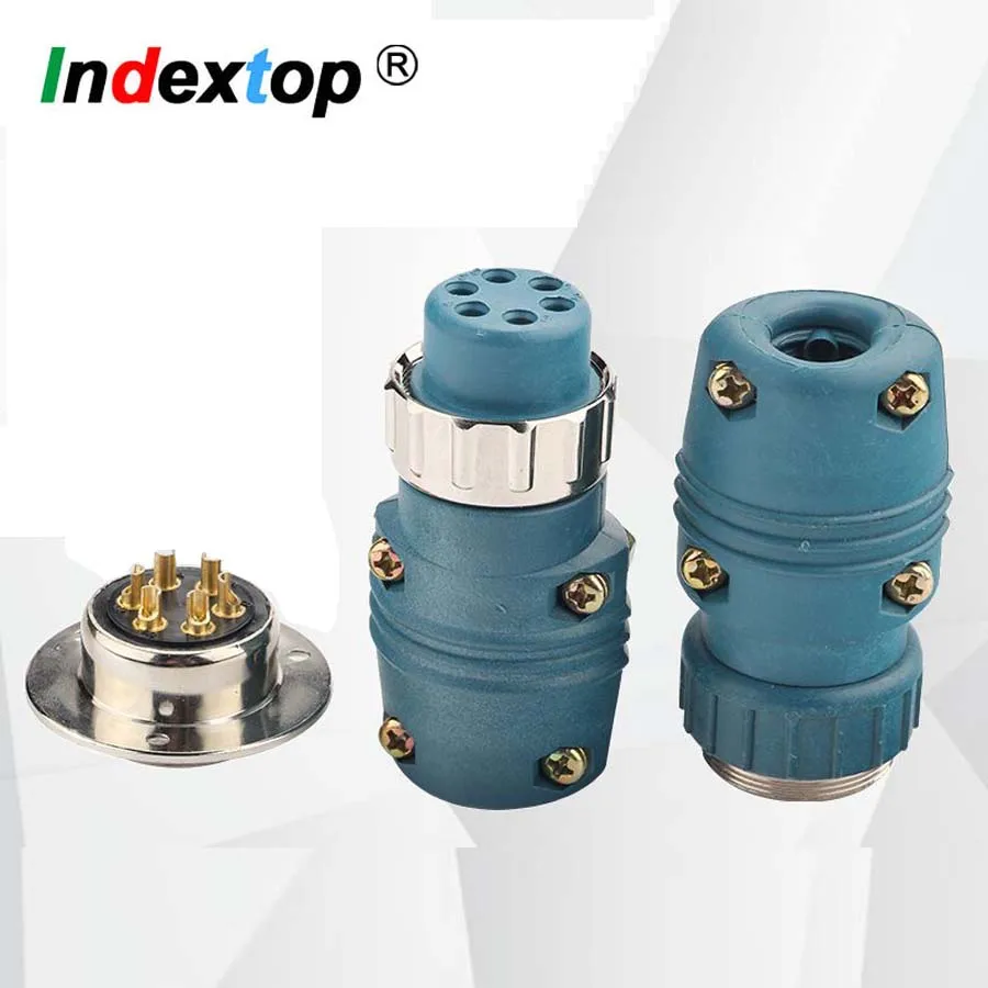 Panasonic-máquina de soldadura con enchufe de aire de nailon, alimentador de alambre, Línea de Control, Conector de núcleo 6/7/9, accesorio de cabeza de enchufe