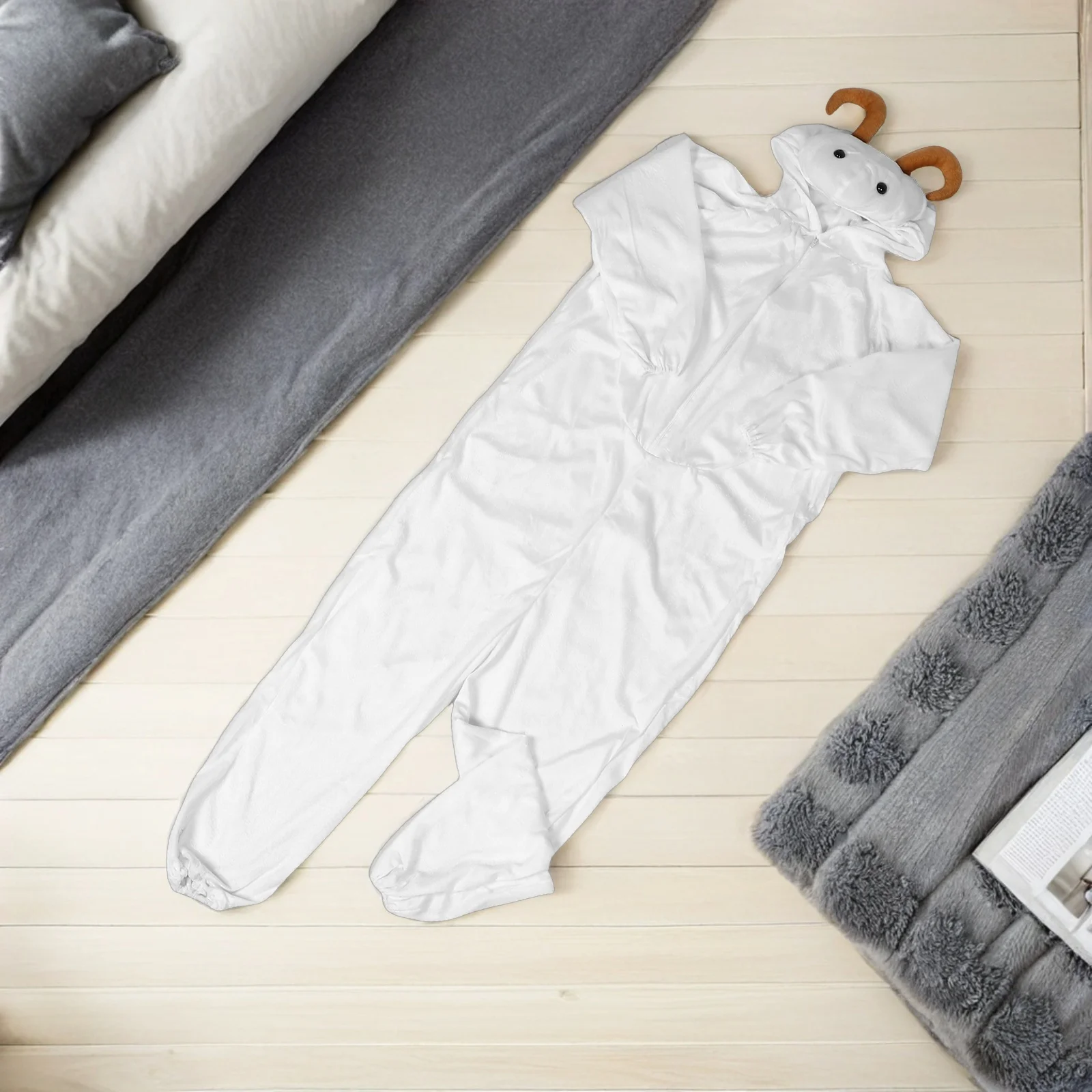 

Фестивальный костюм козы на Хэллоуин, 140 см, реалистичный костюм для косплея с животными для сценического выступления, костюм козы