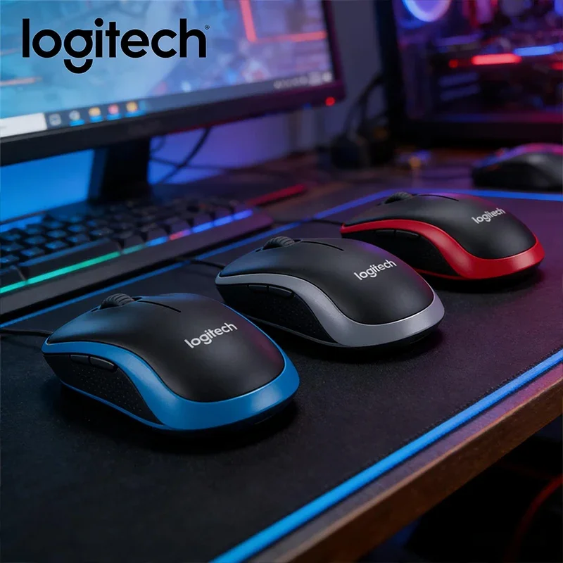 

Беспроводная мышь Logitech M185, + портативная и долговечная мышь MX3S, USB и функция громкой связи, подходит для офисов, эргономичный дизайн для домашнего использования