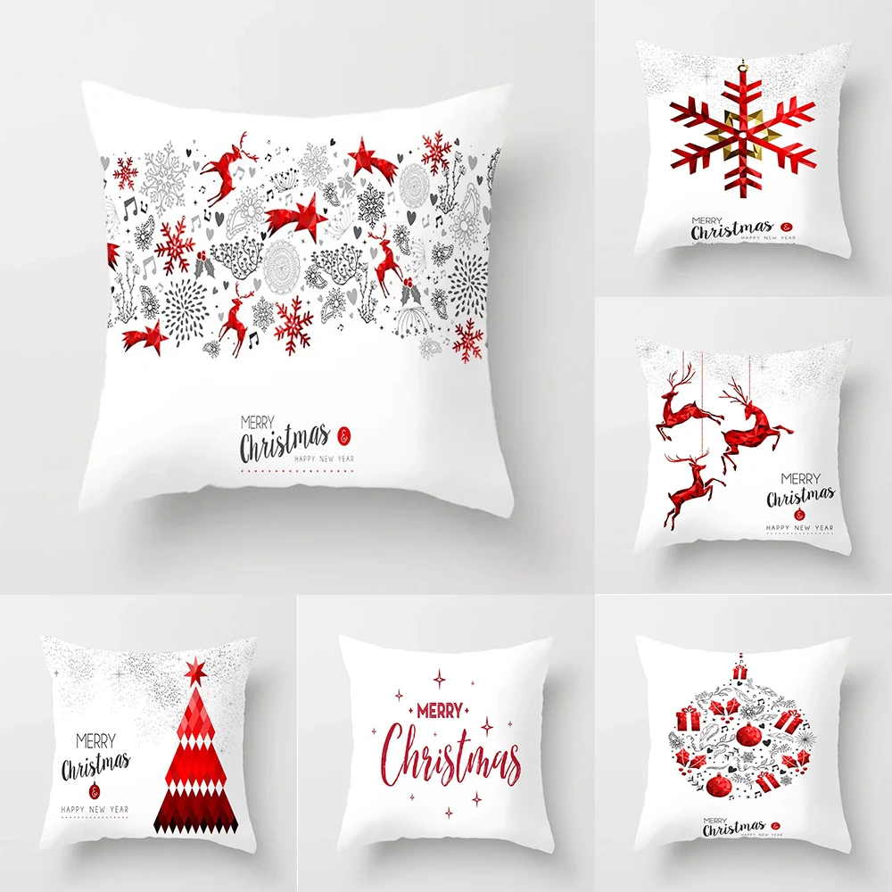 

Christmas pillow cover living room sofa car cushion pillow cover home decoration bedroom bedside cushion cover